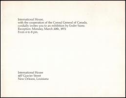 Szász Endre (1926-2003) festőművész és felesége, Lula kézzel írt sora és aláírása, 1972-ben az Inter...