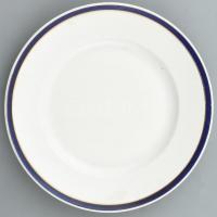 8 darabos Zsolnay cobalt és arany díszítésű porcelán együttes, 4 db csésze d: 9,5 cm, 4 db süteménye...