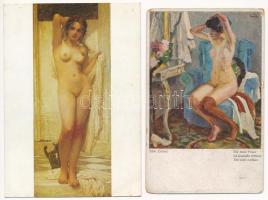 11 db MODERN motívum képeslap: erotikus hölgyek / 11 modern motive postcards: erotic ladies