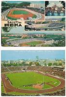 10 MODERN sport motívum képeslap: Olimpia és stadionok / 10 modern sport motive postcards: Olympic G...