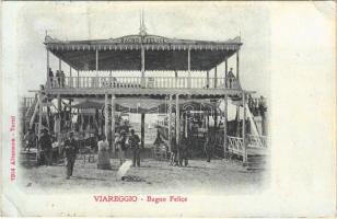 1907 Viareggio, Bagno Felice / beach (EK)