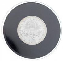 DN "Osztrák-Magyar Monarchia pénzei utánveretben - 1908. 1 Korona" ezüstözött Cu-Ni emléké...