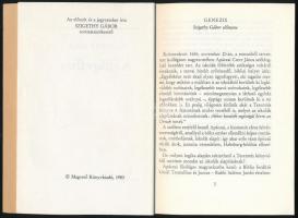 Hamvas Béla: Világválság. Az előszót és a jegyzeteket írta: Szigethy Gábor. Gondolkodó Magyarok. Bp....