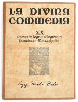 Gy. Szabó Béla (1905-1985): Isteni színjáték (La Divina Commedia). 20 fametszetet tartalmazó nagyalakú mappa, Kolozsvár-Napoca, 1976., Dacia könyvkiadó, 44x33,5cm (könyvborító sérült)