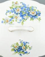 Epiag cseh ovális levesestál, matricás porcelán, jelzett, kopott, csorba, 36x24x17cm