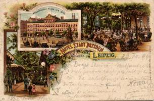 1899 Leipzig Hotel Litho