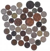 1763-1918. 45db-os vegyes osztrák és magyar érmetétel T:2-3- 1763-1918. 45pcs mixed Austrian and Hungarian coin lot C:XF-VG