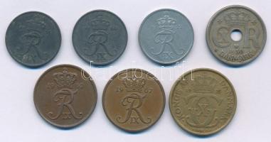 Dánia 1925-1972. 2ö-1K (7xklf) T:2-3
Denmark 1925-1972. 2 Öre - 1 Krone (7xdiff) C:XF-F