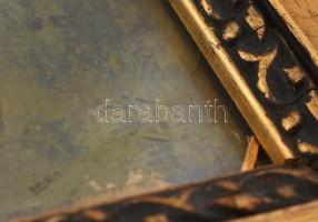 Holba Tivadar (1906-1995): Szárkúpok. Olaj, karton, jelzett, 37,5x27,5cm, üvegezett keretben