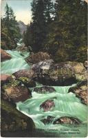 Tátra, Vysoké Tatry; Tarpataki Hosszú vízesés / Kolbacher Langer Wasserfall / waterfall (EK)
