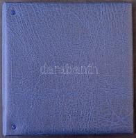 Hartberger gyűrűs berakó lapok nélkül, kék borítóval 235x235mm