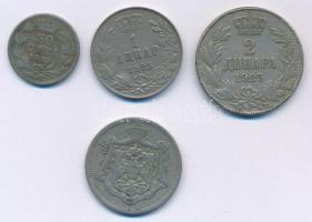Szerb-Horvát-Szlovén Királyság 1920. 25p Cu-Ni + 1925. 50p Cu-Ni + 1925. 1D Cu-Ni "I. Sándor&qu...