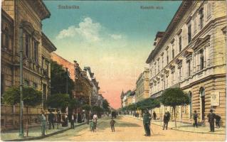 1916 Szabadka, Subotica; Kossuth utca. Vasúti levelezőlapárusítás 33. sz. / street