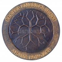 2010. "Életfa Emlékplakett Arany Fokozat" névre szóló, részben aranyozott Br díjplakett er...