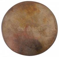 Asszonyi Tamás (1942-) 1982. "Családi szertartásokért" egyoldalas, öntött Br plakett (94mm...