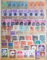 59 db szerb, jugoszláv, bosnyák, horvát, okmánybélyeg és egyéb parafilatélia