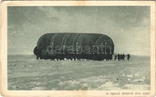 1917 A léghajó felderítő útra indul. Az Érdekes Újság kiadása / WWI Austro-Hungarian K.u.K. military, observation airship (EK)