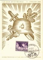 1942 Tag der Briefmarke. Einheitsorganisation der Deutschen Sammler / WWII Day of the German Stamp, NSDAP German Nazi Party propaganda, swastika s: Axster-Heudtlass