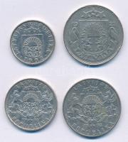 Lettország 1922. 50s Ni + 50s Cu-Ni + 1L Cu-Ni + 2L Cu-Ni T:1-,2
Latvia 1922. 50 Santimu Ni + 50 Sa...