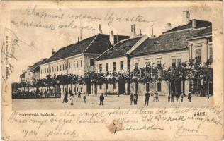 1904 Vác, Siketnémák intézete. Divald Károly 160. (szakadások / tears)