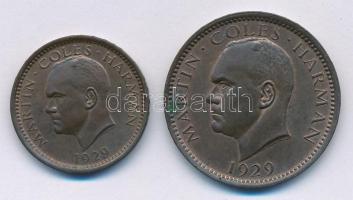Nagy-Britannia / Lundy 1929. 1/2p Br + 1p Br T:1- kis patina
Great Britain / Lundy 1929. 1/2 Puffin...