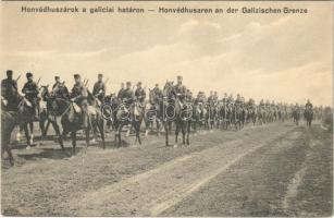 Honvéd huszárok a galíciai határon / Honvédhusaren an der Galizischen Grenze / WWI Austro-Hungarian K.u.K. military, hussars near the borders of Galicia