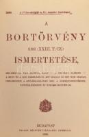 A bortörvény ismertetése (1893: XXIII. t.c.). Bp., 1898, Pallas. REPRINT minikönyv. Műbőr kötés, jó ...
