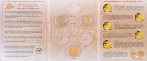 Csontos Attila DN "100 éve Trianon, Felvidék, Hungária" 3xklf aranyozott Cu-Ni emlékérem &...