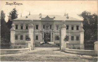 1917 Nagykágya, Nagy-Kágya, Cadea; Pongrácz kastély / castle