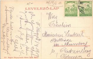 1917 Nagykágya, Nagy-Kágya, Cadea; Pongrácz kastély / castle