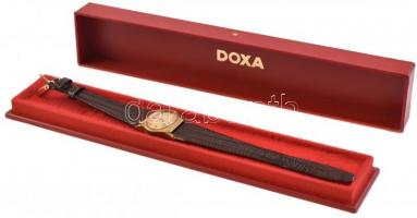 Doxa mechanikus karóra, szíjjal, működik, d: 2,7 cm