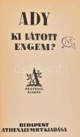 Ady Endre költeményei, tíz kötet: Uj versek. Szeretném, ha szeretnének. Vér és arany stb.. Bp., é.n....
