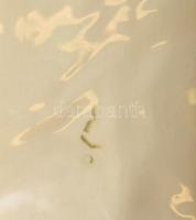 Vadászkutya figura, festett fajansz, hibátlan, h: 28 cm, m: 19 cm