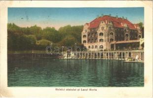 1928 Vízakna, Salzburg, Ocna Sibiului; Hotelul statului si Lacul Horia / szálloda, fürdő / hotel, spa, bath (EK)