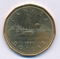 Kanada 1990. 1$ Ni "II. Erzsébet" "A kanadai érmetörténet első olyan éve, amikor a so...