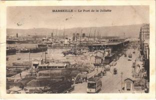 1936 Marseille, Le Port de la Joliette / tram (EK)