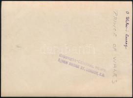 cca 1930 VIII. Eduárd (1894-1972) brit király még walesi hercegként, feliratozott, pecséttel jelzett...