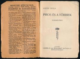 Krúdy Gyula: Piros és a többiek. Elbeszélések. Magyar Könyvtár 698. Bp.,[1913],Lampel R. (Wodianer F...