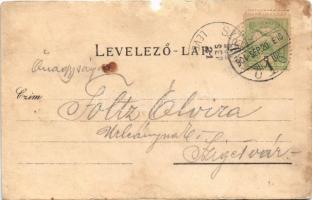 1904 Pécs, Széchenyi tér. Fürst Lipót kiadása (r)