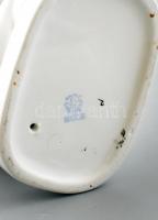 Aquincum fürdőző akt, kézzel festett, jelzett, hibátlan, m:14,7 cm