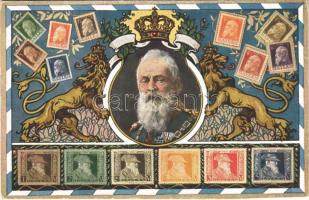 Prinz Regent Luitpold von Bayern, Bavarian stamps. Ottmar Zieher No. 150.
