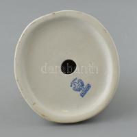 Aquincum kacsa pár porcelán figura, kézzel festett, jelzett, hibátlan, m: 8 cm