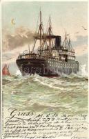 Ship Hold To Light litho