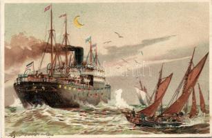Ship Hold To Light litho