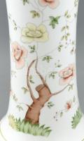 Hollóházi nagy méretű porcelán váza. Kézzel festett, jelzett, hibátlan. 36,5 cm