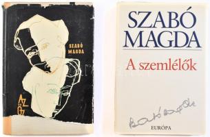 Szabó Magda: A szemlélők. Bp., 2004, Európa. + Szabó Magda: Az őz. Bp., 1963, Szépirodalmi Könyvkiadó. Kötetenként változó kötésben és állapotban.
