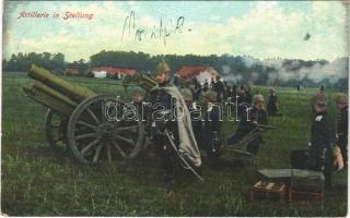 1912 Artillerie in Stellung / German military, artillery in position
