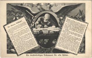 Ein denkwürdiges Dokument für alle Zeiten. An Meine Völker! / Franz Joseph I of Austria, Viribus Unitis propaganda (fa)