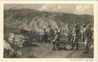 1915 A montenegrói hegyekben / WWI Austro-Hungarian K.u.K. military, artillery in the mountains of Montenegro (EK)