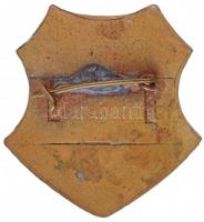 1948. "Magyar Szabadságharcos Szövetség" zománcozott fém jelvény (33,5x32mm) T:1-,2
